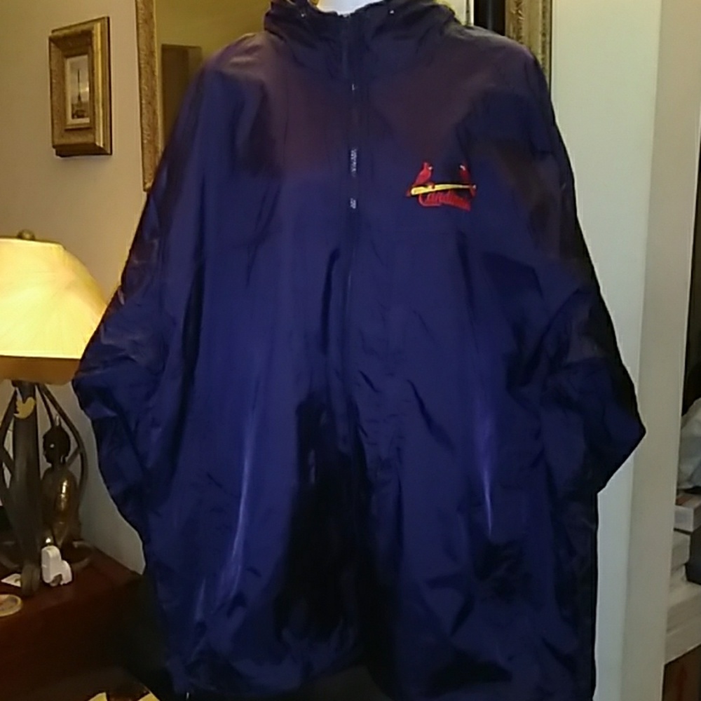 St Louis Cardinals Navy Windbreaker Jacket XXL